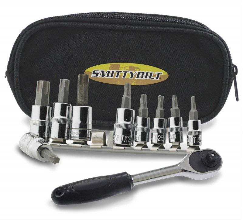 Smittybilt Universal 9 Piece Torx Set T15-T50 2830