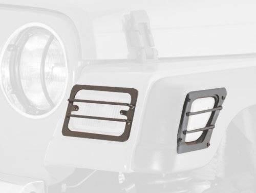 Smittybilt 1997-2006 Jeep Wrangler TJ LJ Euro Turn Signal Guards Black 4 Piece 5670