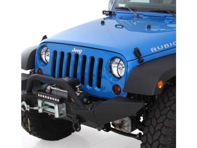 Smittybilt 2007-2018 Jeep Wrangler JK Euro Head Light Guards Black 2 Piece 5680