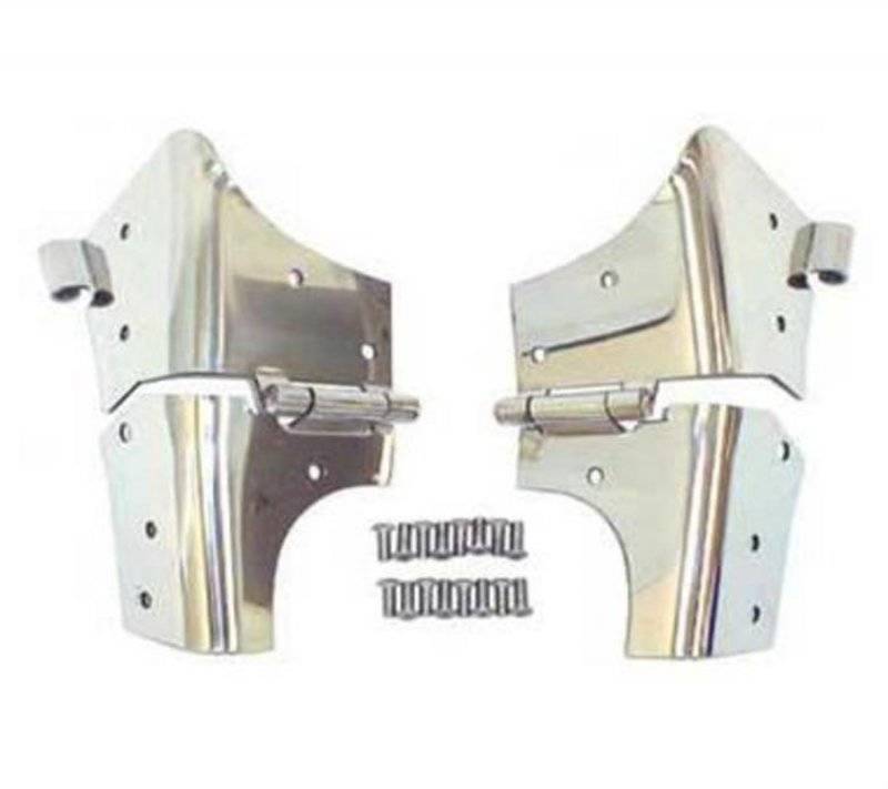 Smittybilt 1997-2006 Jeep Wrangler TJ LJ Windshield Hinges Stainless Steel 7493