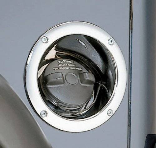Smittybilt 1997-2006 Jeep Wrangler TJ LJ Gas Filler Housing Chrome 7508