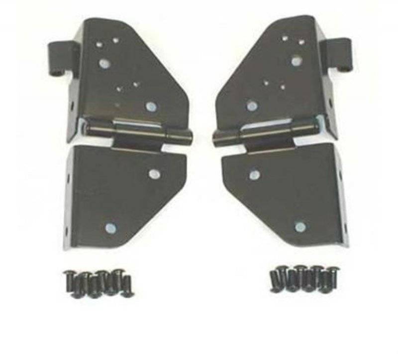 Smittybilt 1976-1995 Jeep CJ Wrangler YJ Windshield Hinges Black 7603