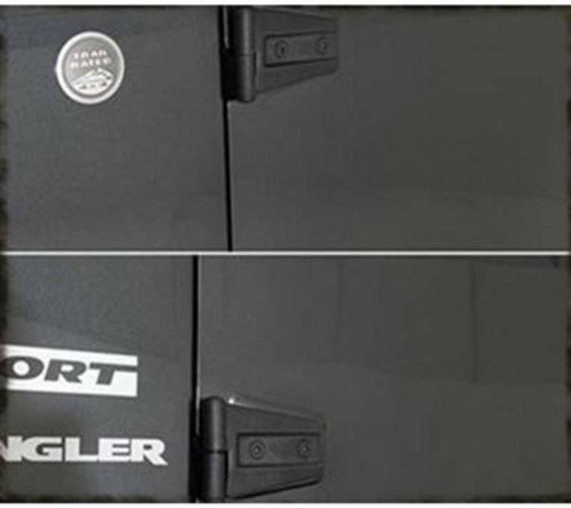 Smittybilt 2007-2018 Jeep Wrangler JK Door Hinges Black 7687