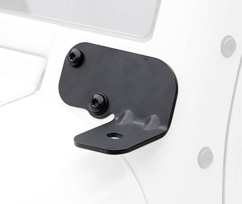 Smittybilt 2007-2018 Jeep Wrangler JK Light Mount Winshield Hinge Bracket Black 7690