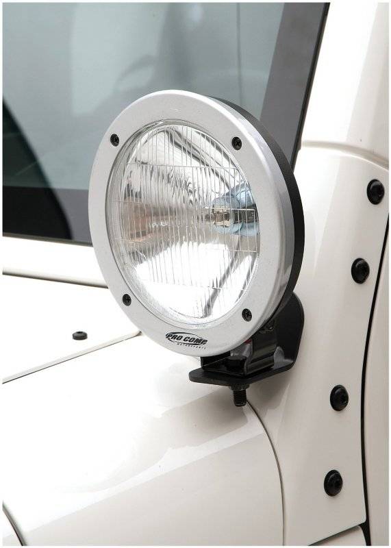 Smittybilt 2007-2018 Jeep Wrangler JK Light Mount Winshield Hinge Bracket Black 7690