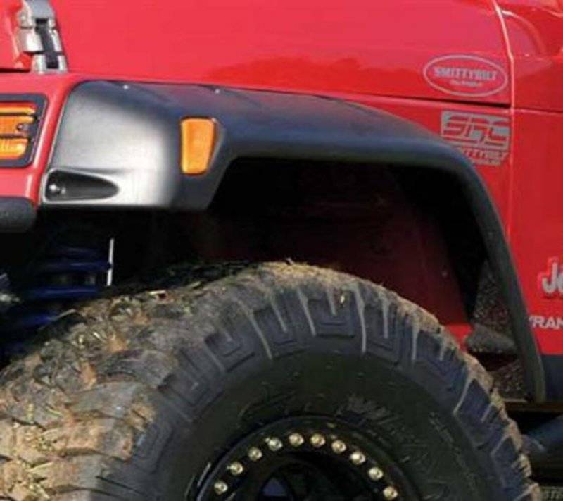 Smittybilt 1987-1995 Jeep Wrangler YJ Fender Flares 6" Wide Abs Plastic Textured Black 17191