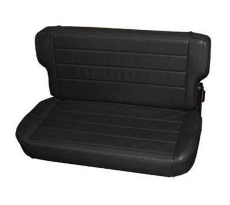 Smittybilt 1986-1995 Jeep Wrangler YJ CJ Rear Seat Fold Tumble Denim Black 41315
