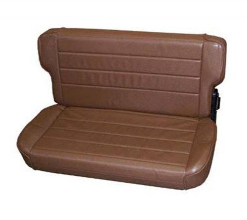 Smittybilt 1986-1995 Jeep CJ Wrangler YJ Seat Rear Fold Tumble Denim Spice 41317