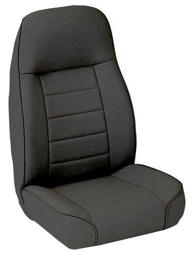Smittybilt 1976-2018 Jeep CJ Wrangler YJ TJ LJ Seat Front Standard Bucket Vinyl Black 44901
