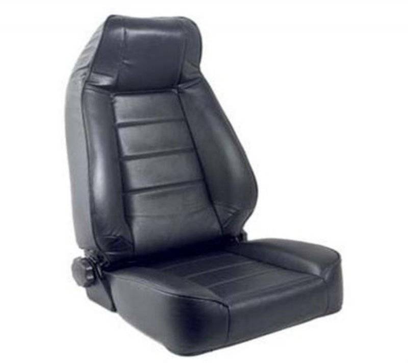 Smittybilt 1976-2018 Jeep CJ Wrangler YJ TJ LJ Seat Front Factory Style Replacement With Recliner Denim Black 45015