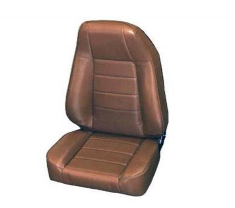 Smittybilt 1976-2018 Jeep CJ Wrangler YJ TJ LJ Seat Front Factory Style Replacement With Recliner Denim Spice 45017