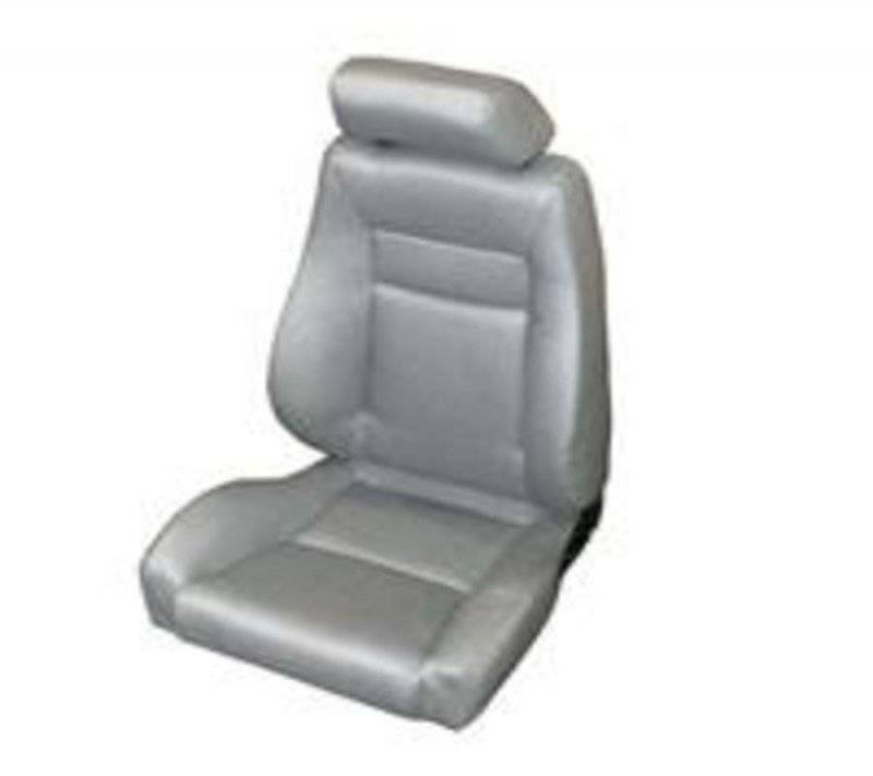 Smittybilt 1976-2018 Jeep CJ Wrangler YJ TJ LJ Seat Front Contour Sport Bucket With Recliner Gray Denim 49511