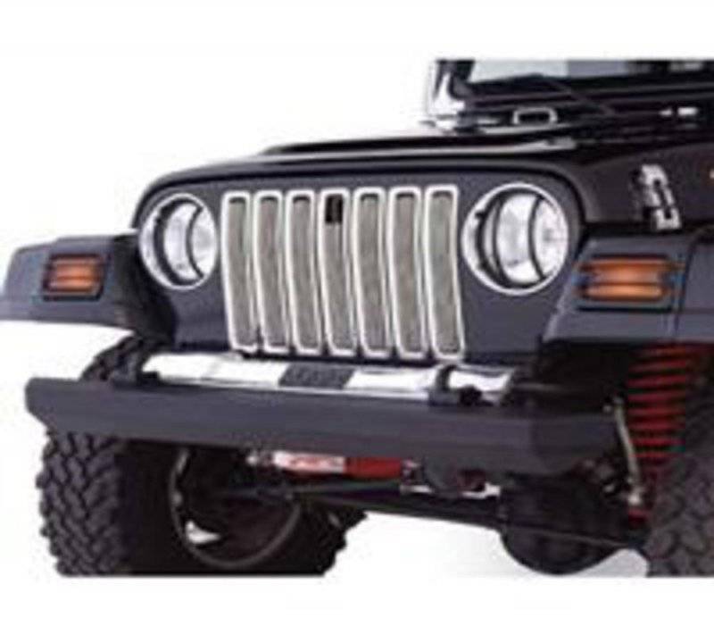 Smittybilt 1997-2006 Jeep Wrangler TJ LJ Billet Grille Overlay With Chrome Insert Trim 75511