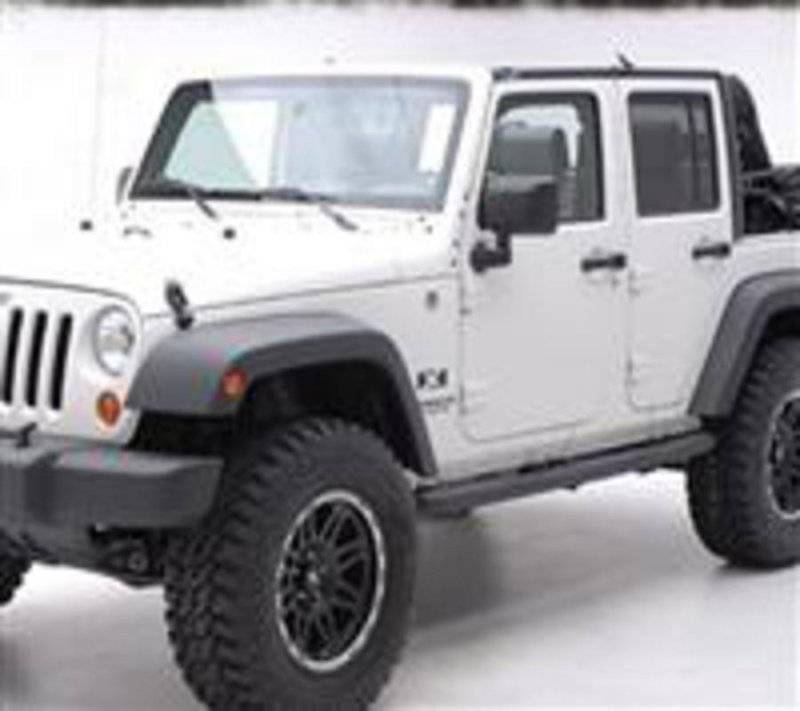 Smittybilt 2007-2018 Jeep JK 2 4 Door SRC Classic Rock Rails OEM Style Black Textured 76635