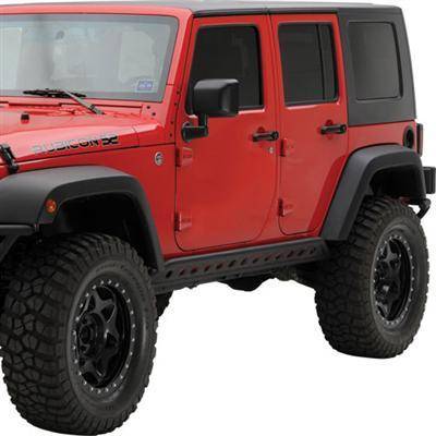 Smittybilt 2007-2018 Jeep Wrangler JK 4 Door SRC Rocker Guards Black New Style 76646