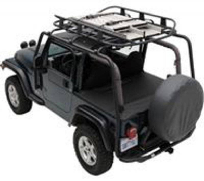 Smittybilt 2007-2018 Jeep Wrangler JK 2 Door SRC Roof Rack 300 Lb Rating Black Textured 76716