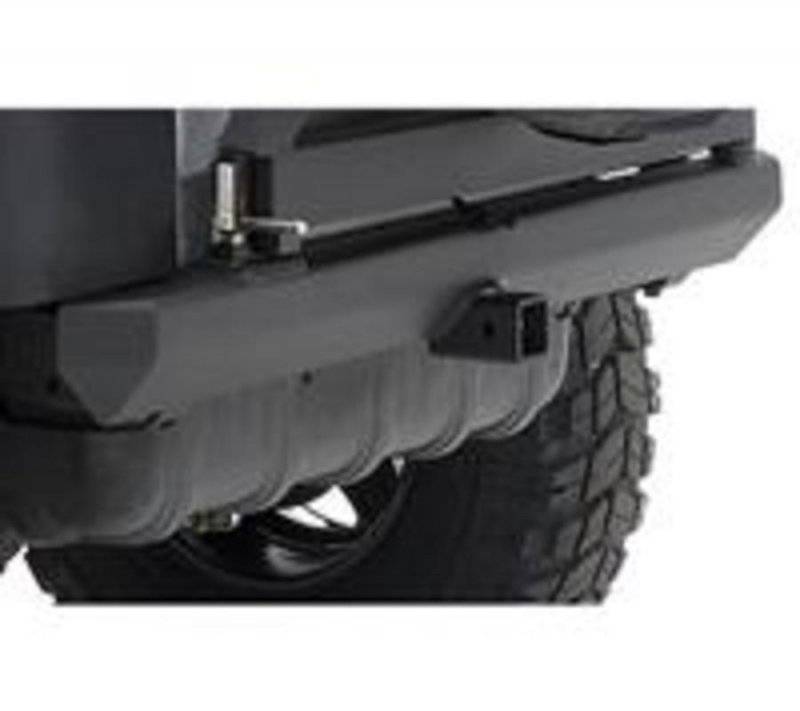 Smittybilt 1976-2006 Jeep Wrangler CJ YJ TJ LJ SRC Classic Rear Bumper With Hitch Black Textured 76750