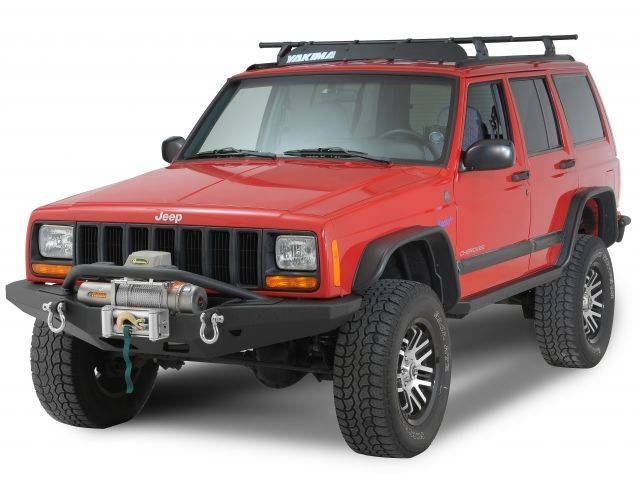 Smittybilt 1984-2001 Jeep Cherokee XJ XRC Rock Crawler Winch Front Bumper with D-ring Mounts 76810