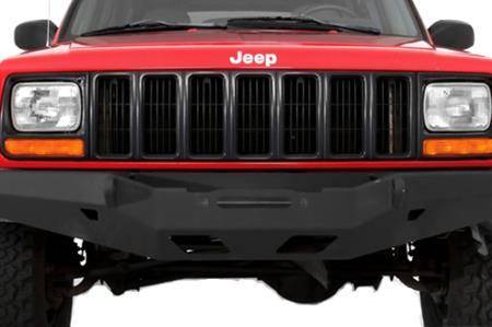 Smittybilt 1984-2001 Jeep Cherokee XJ XRC Rock Crawler Winch Front Bumper with D-ring Mounts 76810