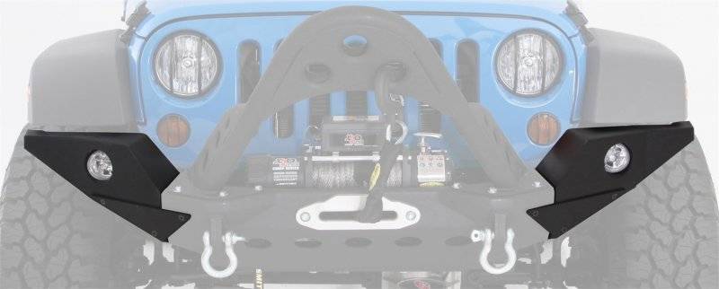 Smittybilt 2007-2018 Jeep Wrangler JK XRC M.O.D. Option Full Width End Plates Black Textured 76828