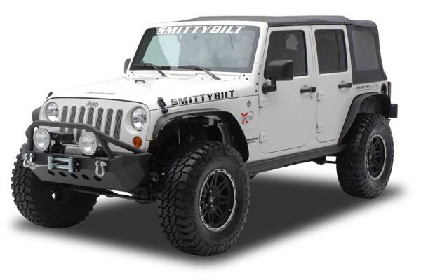 Smittybilt 2007-2018 Jeep Wrangler JK XRC Fender Flares Set Of 4 Black Textured 76837