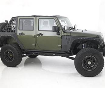 Smittybilt 2007-2018 Jeep Wrangler JK 2 4 Door XRC Front Fenders Black Textured 76880