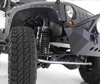 Smittybilt 2007-2018 Jeep Wrangler JK 2 4 Door XRC Front Fenders Black Textured 76880