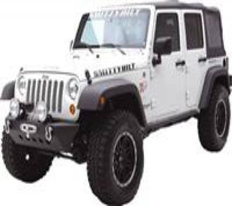 Smittybilt 2007-2018 Jeep Wrangler JK 4 Door XRC Rock Sliders Black Textured 76895