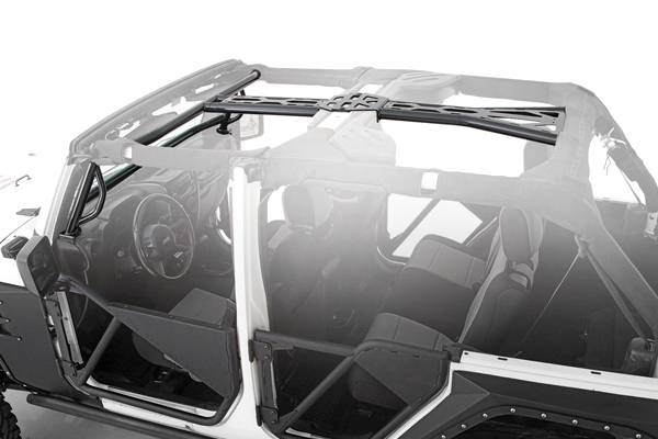 Smittybilt 2010-2018 Jeep Wrangler JK 4 Door SRC Cage Kit 6 Piece Gloss Black 76904