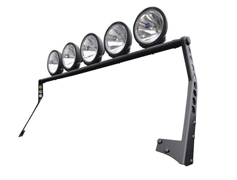 Smittybilt 1997-2006 Jeep Wrangler TJ LJ XRC Light Bar Textured Black- Windshield Top 76910