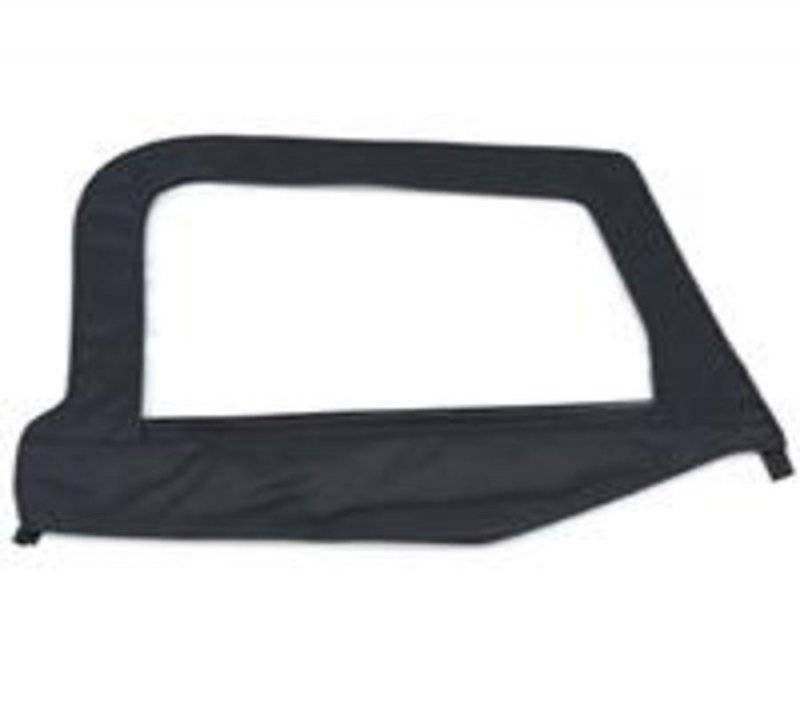 Smittybilt 1997-2006 Jeep Wrangler TJ Soft Top Door Skin With Frame Passenger Side Black Diamond 79535