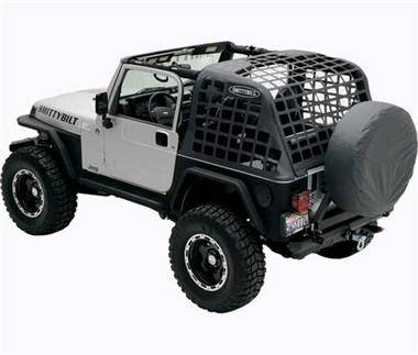 Smittybilt 2007-2018 Jeep Wrangler JK 2 Door C-Res Cargo Restraint System Black Diamond 571035