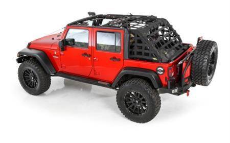 Smittybilt 2007-2018 Jeep Wrangler JK 4 Door C-RES.2 Cargo Restraint System Black 2" Webbing 581135