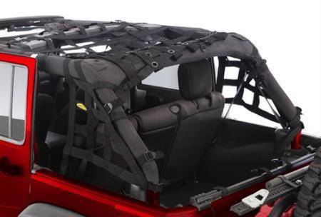 Smittybilt 2007-2018 Jeep Wrangler JK 4 Door C-RES.2 Cargo Restraint System Black 2" Webbing 581135