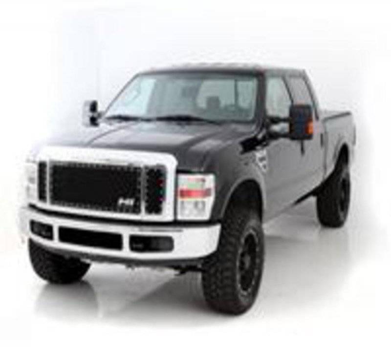 Smittybilt 2011-2015 Ford F250 F350 Super Duty M1 S S BLK Wire Mesh Grille 615831