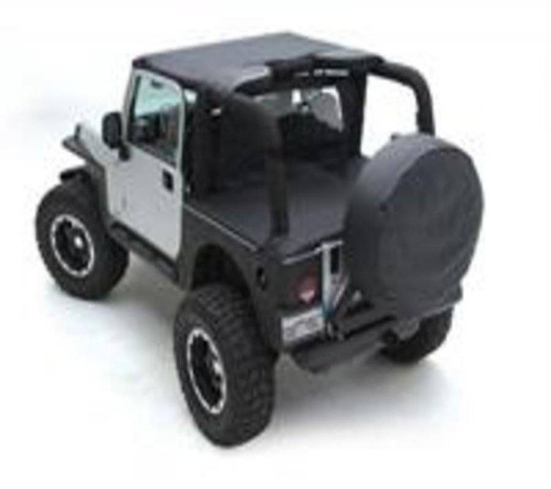 Smittybilt 2007-2018 Jeep Wrangler JK 4 Door Tonneau Cover Extention Black Diamond 761435