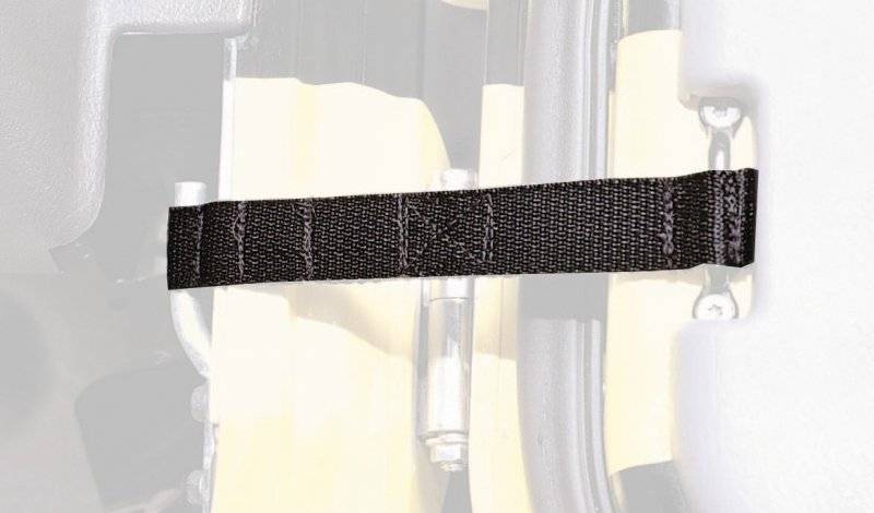 Smittybilt Universal Door Strap Adjustable Pair Black 769401
