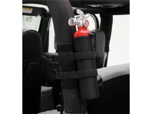 Smittybilt Universal Roll Bar Mount 2.5 Lb. Fire Extinguisher Holder Black 769540