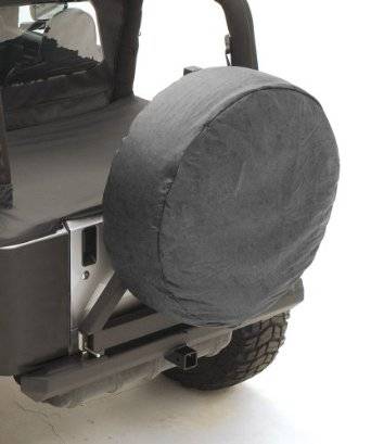 Smittybilt Universal Spare Tire Cover X Large Tire 36"-37"X12.50 Denim Black 773615