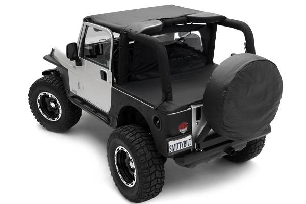 Smittybilt Universal Spare Tire Cover X Large Tire 36"-37"X12.50 Black Diamond 773635
