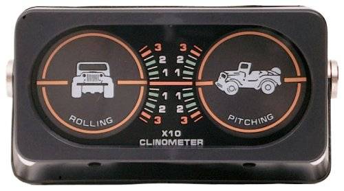 Smittybilt Universal Clinometer I Jeep Graphic Illuminated 791005
