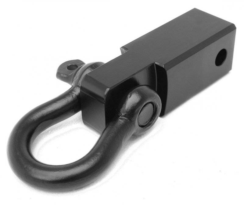 Smittybilt Universal Receiver Hitch D-Ring 3 4" 4.75 Ton Rating Fits 2" Reciever Black 29312B