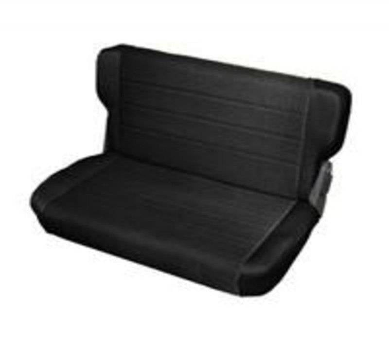 Smittybilt 1955-1995 Jeep CJ Wrangler YJ Seat Rear Standard Denim Black 8015N