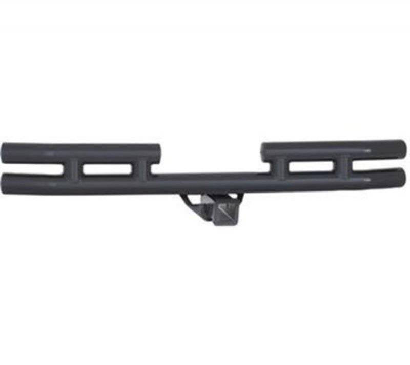 Smittybilt 1987-2006 Jeep Wrangler YJ TJ LJ Tubular Bumper Rear With Hitch Gloss Black JB44-RH