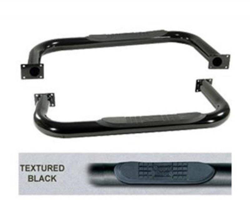Smittybilt 1976-1986 Jeep CJ7 Sure Steps 3" Side Bar Black Textured JN40-S2T