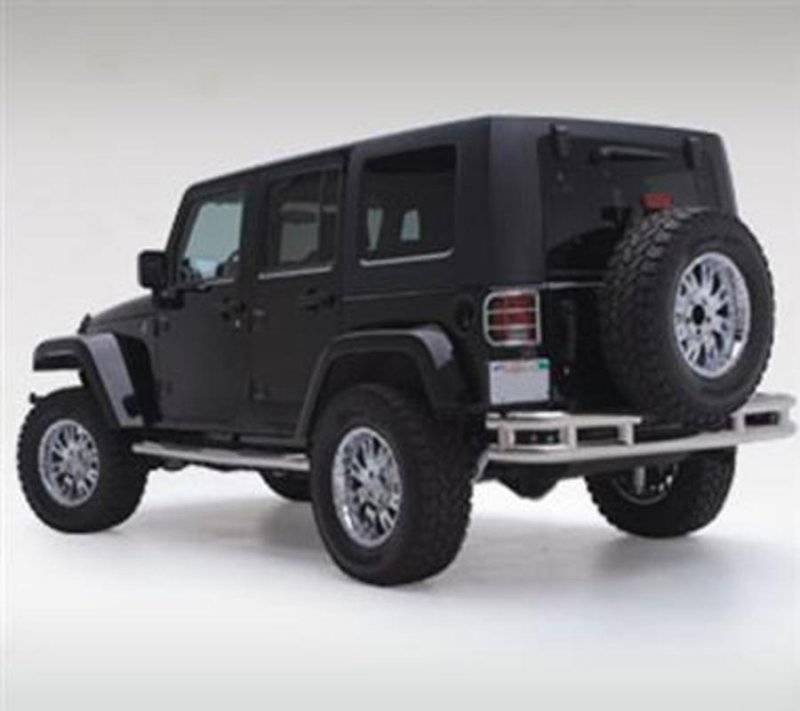Smittybilt 2007-2018 Jeep Wrangler JK 4 Door Sure Steps 3" Side Bar Stainless Steel JN49-S4S