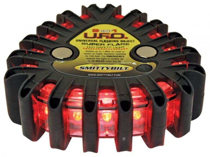 Smittybilt Single Safety Light Universal Flashing Object L-1409