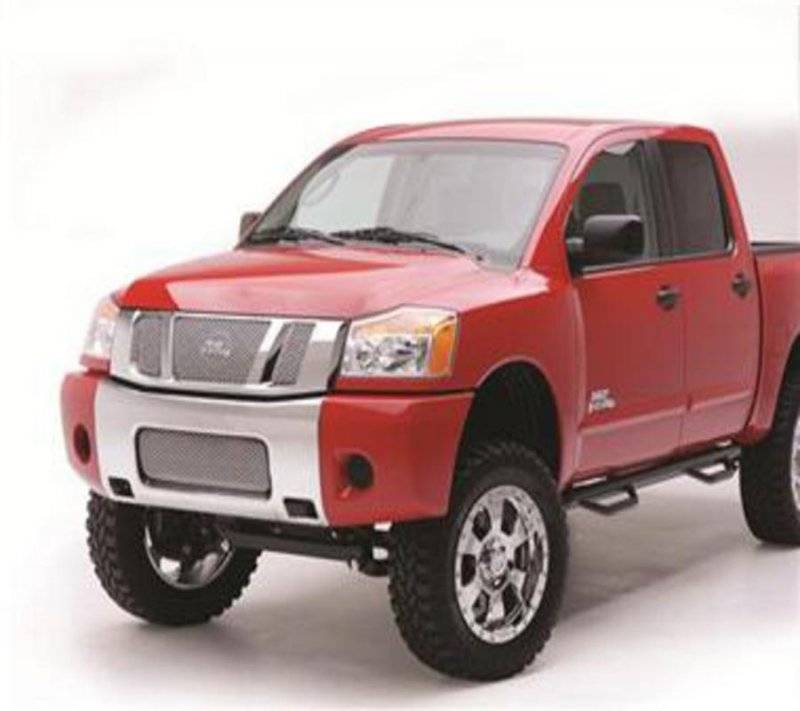 Smittybilt 2004-2014 Nissan Titan Crew Cab 5' Bed Nerf Steps 4 Step Gloss Black N0482CC