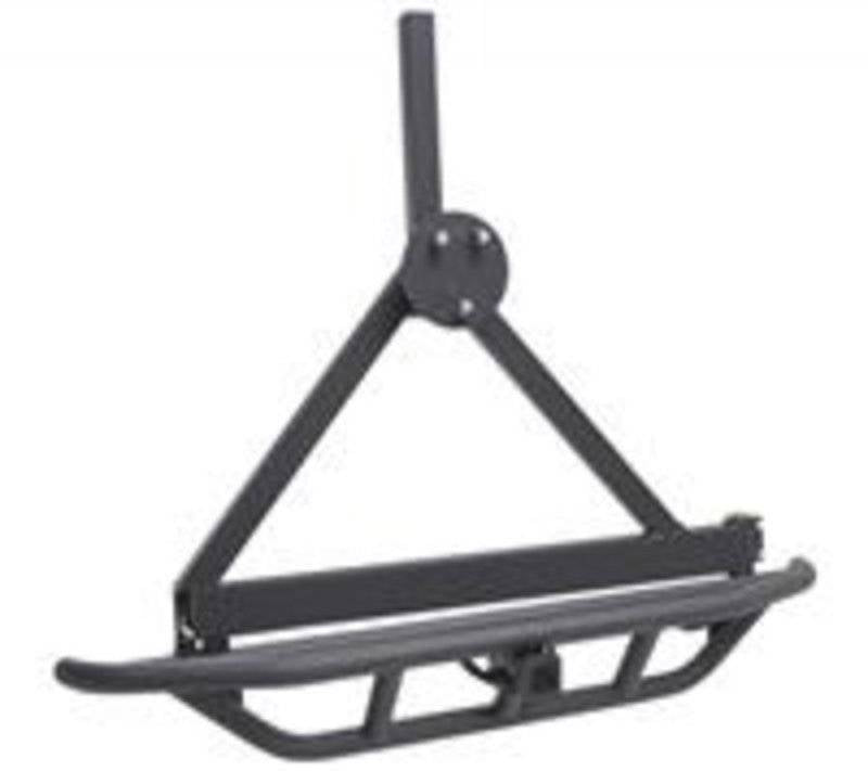 Smittybilt 1987-2006 Jeep Wrangler YJ TJ LJ SRC Rear Bumper With Tire Carrier Black Textured 76621
