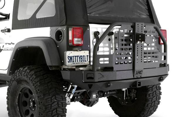 Smittybilt 2007-2018 Jeep Wrangler JK XRC Atlas Rear Bumper with Tire Carrier 76896